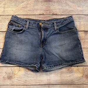 Ralph Lauren Women's Distressed Blue Denim Shorts